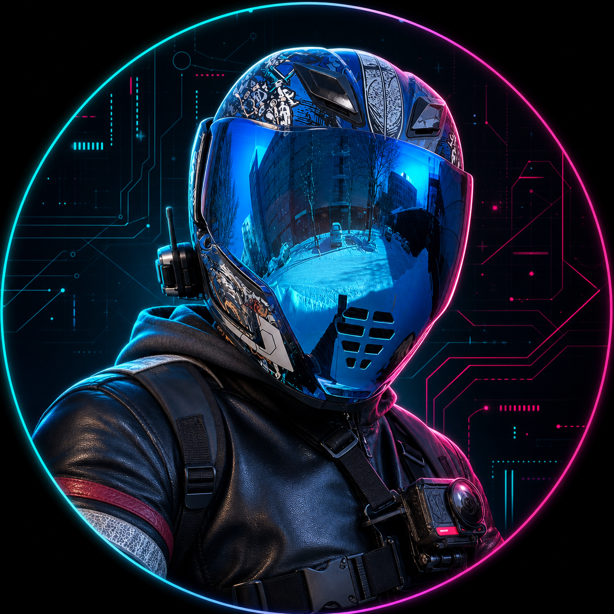 TimurFearless cyber helmet avatar