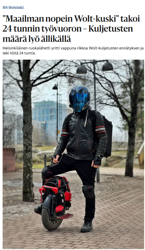 Helsingin Sanomat article about Timur Fearless
